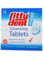 اقراص تنظيف طقم الأسنان من فيتي دينت , 32 قرص