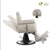 كرسي قص وميك اب نسائي لون رمادي من صالون سيستم - م...