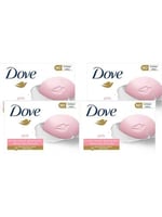 صابون قالب الجمال الوردي مع كريم مرطب من دوف ، 4 ق...