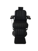 كرسي حلاقة رجالي اسود مع حديد اسود من صالون سيستم...