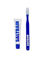 طقم للسفر معجون بملح رمادي طبيعي مع فرشاة أسنان من...