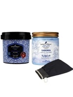 مجموعة تقشير وتفتيح الجسم بالنيلة الزرقاء , 3 قطع