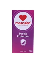 واقي ذكري حماية مزدوجة من ماسكولان - 10 قطع