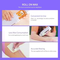 جهاز تسخين الشمع الرول المزدوج لازالة الشعر ثلاثي
