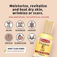 زيت فيتامين E مرطب ومنعم للبشرة والجسم من دي لا كر...