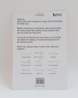 طقم فرش مع أسفنجات مكياج من بيوتي سيستم , 5 قطع