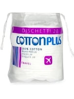 قطن دوائر صغير للسفر من قطن بلس - 20 حبة