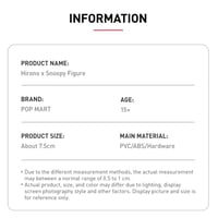 Hirono X Snoopy Figure