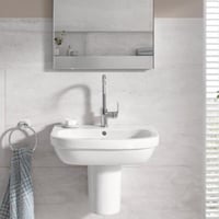 جروهي مغسلة معلقة مع عامود معلق 60سم