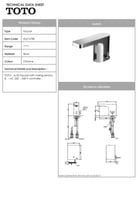 توتو خلاط مغسلة حساس كهرباء