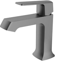 خلاط مغسلة رمادي مطفي