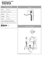 توتو خلاط مغسلة كروم