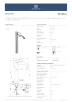 ايديال ستاندرد خلاط مغسلة عالي سيرالين فازيل