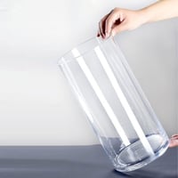 حوض زجاجي أسطواني للأسماك والتيراريوم Glass Cylind...