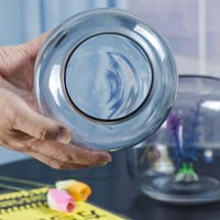 حوض زجاجي أسطواني للأسماك والتيراريوم Glass Cylind...