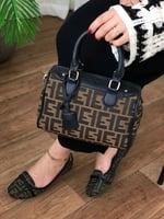 حقيبة يد مع حذاء نسائي – ألوان متعددة طقم فندي