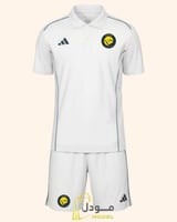 طقم بولو نادي النصر الابيض الجديد 2026 تصميم أنيق...