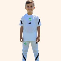 طقم اطفال نادي الاهلي السعودي تدريبات الابيض تيشير...