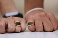 خاتم رجالي فضة بالاسم - متجر مودل