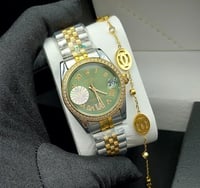 ساعة رولكس نسائية استيل مع سواره كارتير - درجة أول...