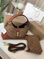 شنطة يد نسائية مع ملحق شنطة صغيرة