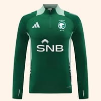 سويتر المنتخب السعودي الجديد لون اخضر شتوي25/26