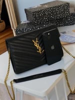 حقائب يد نسائية لون اسود ساده ملكي_ متجر مودل