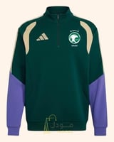 سويتر شتوي المنتخب السعودي الاخضر 2026 بسحاب صدر ر...