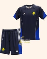 طقم تمارين نادي النصر الكحلي الأساسي 2026 بشعار ال...