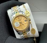 ساعة رولكس نسائية استيل مع سواره كارتير - درجة أول...