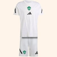 طقم تمارين الاهلي الرسمي 25/26 ابيض تيشيرت + شورت