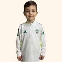 سويتر نادي الاهلي السعودي الابيض للاطفال الجديد