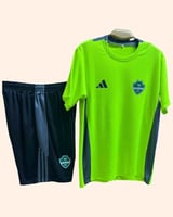 طقم تدريب الاهلي السعودي - فسفوري وأسود عصرية