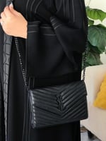 حقائب يد نسائية لون اسود ساده ملكي_ متجر مودل