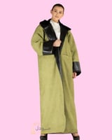 فروة شتوية لون أخضر