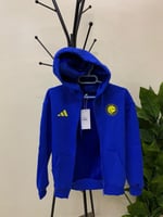 طقم شتوي ولادي نادي النصر 2026 جاكت ازرق وتيشيرت ا...