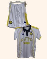 طقم النصر الثالث الابيض 2026 – قميص رياضي + شورت ب...