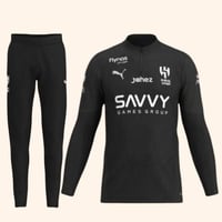 طقم سويتر الهلال الاسود للتمارين 2026 – كم طويل