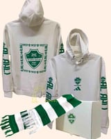 بكج الأهلي الشتوي (بلوفر أبيض + شال) 2026