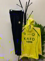 بلوفر شتوي نادي النصر الاساسي 2026 لبس رياضي أصفر...