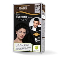 ريبورن بيوتي كريم صبغة شعر اسود غامق 200+200 - R12