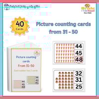 Picture counting cards 31-50