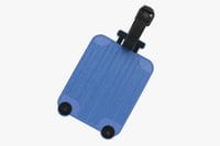 تعليقة شنطة بشكل حقيبة سفر