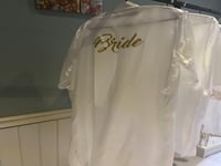 روب عروسه تطريز ذهبي