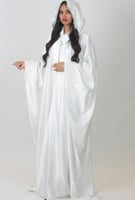 عبايه العروس دانتيل الاكمام و الرأس