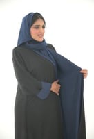 عبايه وجهين اسود وكحلي