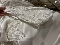 عباية العروس حرير ساتان روز