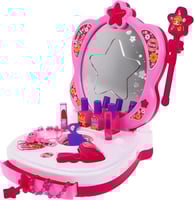 طقم تجميل بناتي متكامل مع مرآة مضيئة – حقيبة تجميل...