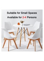 طاولة جانبية دائرية بأرجل وجوانب مستديرة من الخشب...