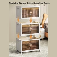 خزانة تخزين بلاستيك متعددة الادوار بعجلات